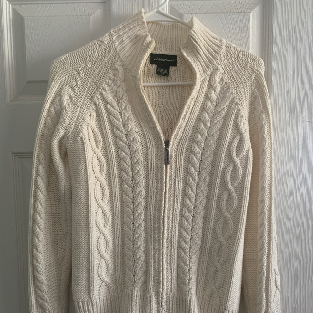 Eddie Bauer Zip up Cardigan Sweater
